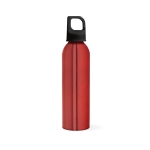 Gourde en aluminium recyclé à bouchon mousqueton 660 ml couleur rouge