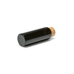 Gourde en verre à bouchon étanche en bambou 490 ml couleur noir quatrième vue