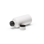 Gourde en aluminium recyclé à bouchon étanche 540 ml couleur blanc troisième vue