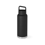 Gourde en acier inoxydable recyclé à mousqueton intégré 1,03 L couleur noir