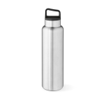 Gourde en acier inoxydable recyclé à mousqueton intégré 1,5 L couleur argenté