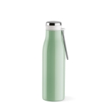 Gourde en acier inoxydable recyclé à fonction thermique 470 ml couleur vert pastel troisième vue