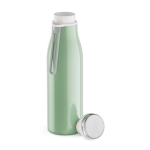 Gourde en acier inoxydable recyclé à fonction thermique 470 ml couleur vert pastel quatrième vue