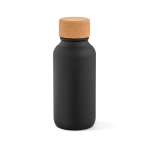 Gourde en acier inoxydable recyclé à finition mate 500 ml couleur noir