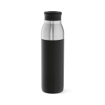 Gourde en acier inoxydable recyclé convertible en mug 720 ml couleur noir