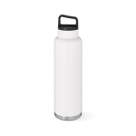 Gourde isotherme en acier inoxydable recyclé à mousqueton 1,5 L couleur blanc