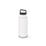 Gourde en acier inoxydable recyclé à bouchon étanche 1,03 L couleur blanc
