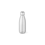 Gourde isotherme en acier inoxydable recyclé brillant 400 ml couleur argenté