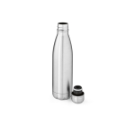 Gourde isotherme en acier inoxydable recyclé brillant 550 ml couleur argenté deuxième vue