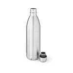Gourde isotherme d'entreprise en acier inoxydable recyclé brillant 1 L couleur argenté deuxième vue