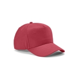 Casquette en coton recyclé à 5 panneaux et boucle arrière 280 g/m² couleur fuchsia
