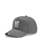 Casquette en coton recyclé à 5 panneaux et boucle arrière 280 g/m² vue principale