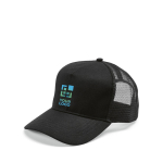 Casquette en coton recyclé à 5 panneaux à maille filet arrière 220g/m² vue principale