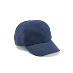 Casquette en RPET à 6 panneaux et fermeture velcro réglable 110 g/m² couleur bleu