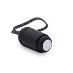 Câble de charge 5-en-1 en matériaux recyclés avec étui couleur noir deuxième vue