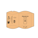 Chargeur mural en plastique recyclé avec ports USB-A et USB-C 20W