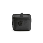 Glacière en plastique recyclé avec double poignée de transport 7.5L couleur noir vue latérale