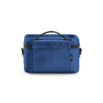 Glacière en plastique recyclé avec double poignée de transport 7.5L couleur bleu vue arrière