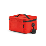 Glacière en plastique recyclé avec double poignée de transport 7.5L couleur rouge deuxième vue