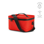 Glacière en plastique recyclé avec double poignée de transport 7.5L couleur rouge