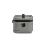 Glacière en plastique recyclé avec double poignée de transport 7.5L couleur gris quatrième vue