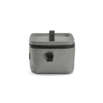Glacière en plastique recyclé avec double poignée de transport 7.5L couleur gris vue latérale