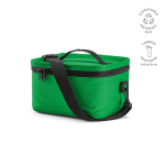 Glacière en plastique recyclé avec double poignée de transport 7.5L couleur vert