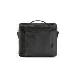 Glacière isotherme en plastique recyclé à large ouverture 10L couleur noir vue arrière