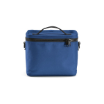Glacière isotherme en plastique recyclé à large ouverture 10L couleur bleu vue frontale