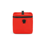 Glacière isotherme en plastique recyclé à large ouverture 10L couleur rouge troisième vue