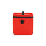 Glacière isotherme en plastique recyclé à large ouverture 10L couleur rouge quatrième vue