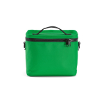 Glacière isotherme en plastique recyclé à large ouverture 10L couleur vert vue frontale