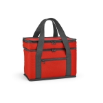 Sac glacière isotherme en RPET à 2 compartiments et capacité de 10L couleur rouge