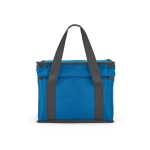 Sac glacière isotherme en RPET à 2 compartiments et capacité de 10L couleur bleu roi vue arrière