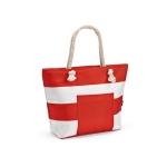 Sac glacière isotherme 15L en RPET à anses en coton recyclé couleur rouge