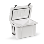 Glacière isotherme à double paroi en plastique recyclé 35L couleur blanc quatrième vue