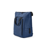 Sac à dos glacière isotherme 28L en RPET à grande poche frontale couleur bleu