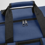 Sac à dos glacière isotherme 28L en RPET à grande poche frontale couleur bleu vue détaillée