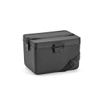 Glacière 12L en plastique recyclé avec sangle de transport couleur noir