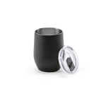 Gobelet isotherme en acier inoxydable recyclé à clapet ouvrant 310 ml couleur noir