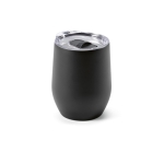 Gobelet isotherme en acier inoxydable recyclé à clapet ouvrant 310 ml couleur noir deuxième vue