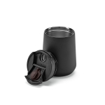 Gobelet thermos en acier inoxydable recyclé à couvercle étanche 350 ml couleur noir