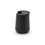 Gobelet thermos en acier inoxydable recyclé à couvercle étanche 350 ml couleur noir vue latérale