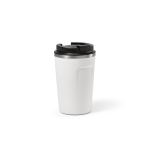 Gobelet isotherme durable en acier inoxydable recyclé 400 ml couleur blanc