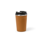 Gobelet isotherme durable en acier inoxydable recyclé 400 ml couleur camel