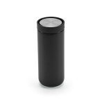 Gobelet de voyage à double paroi en acier inoxydable recyclé 340ml couleur noir vue arrière