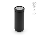 Gobelet de voyage à double paroi en acier inoxydable recyclé 340ml couleur noir