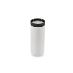 Gobelet de voyage à double paroi en acier inoxydable recyclé 340ml couleur blanc deuxième vue