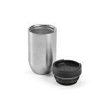 Mug isotherme de voyage en acier inoxydable recyclé 320 ml couleur noir deuxième vue