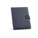 Porte-documents A4 en RPET avec protecteurs tablette et téléphone couleur bleu roi